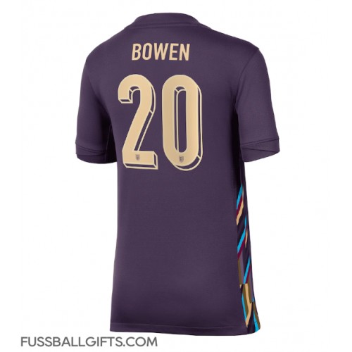 England Jarrod Bowen #20 Fußballbekleidung Auswärtstrikot Damen EM 2024 Kurzarm